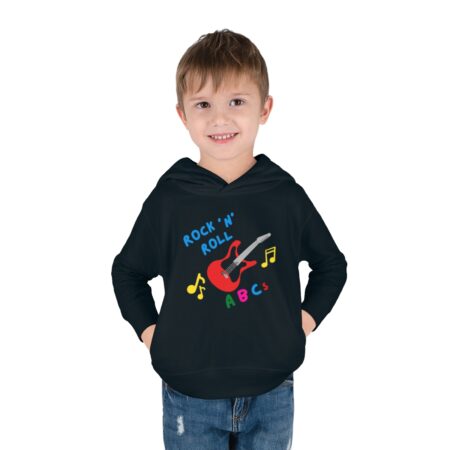 Rock n Roll ABCs Toddler Pullover Fleece Hoodie - Image 3