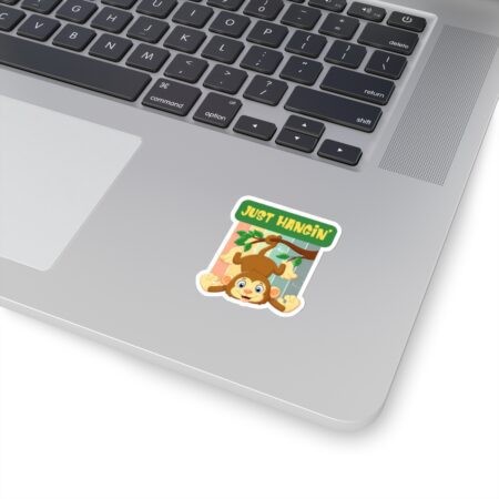 Monkey Just Hangin' Kiss-Cut Sticker - Image 2