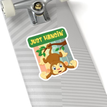 Monkey Just Hangin' Kiss-Cut Sticker - Image 11