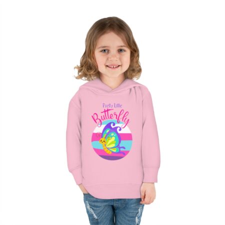 Butterfly Toddler Pullover Fleece Hoodie - Image 4