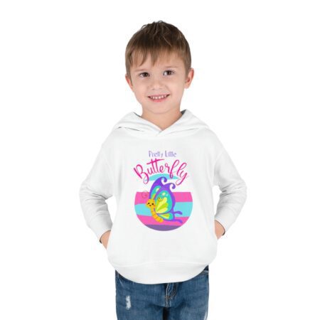 Butterfly Toddler Pullover Fleece Hoodie - Image 7