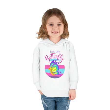 Butterfly Toddler Pullover Fleece Hoodie - Image 8