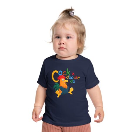 Cute Rooster Short Sleeve T-Shirt - Image 3