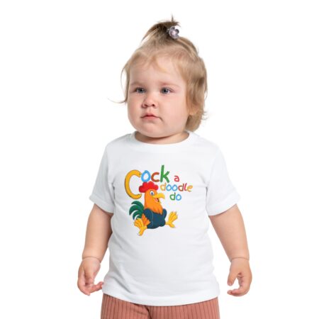 Cute Rooster Short Sleeve T-Shirt - Image 7